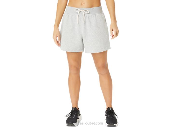 short feminino de lã sunday sana 462T2151 urze cinza claro Asics