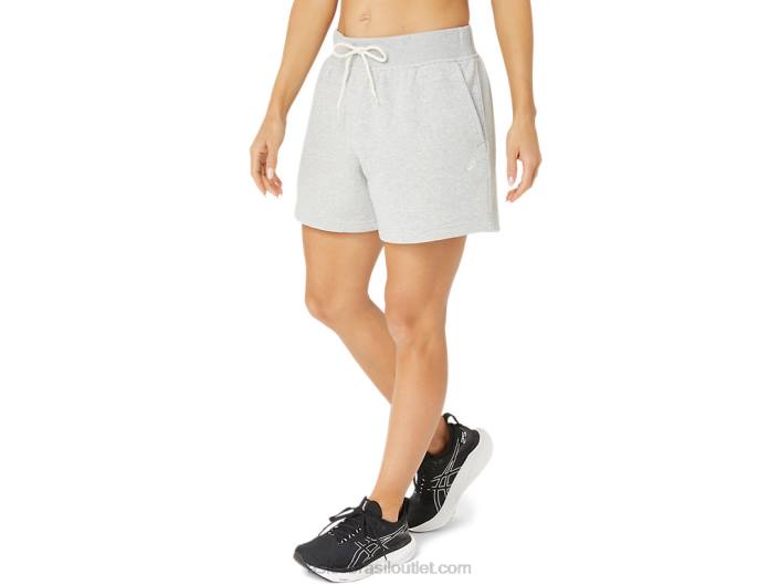 short feminino de lã sunday sana 462T2151 urze cinza claro Asics