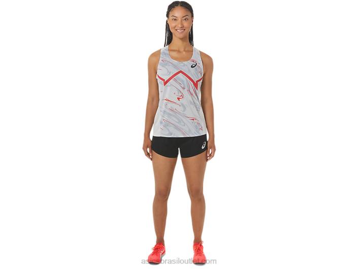 short feminino de malha leve actibreeze 462T2345 desempenho preto Asics