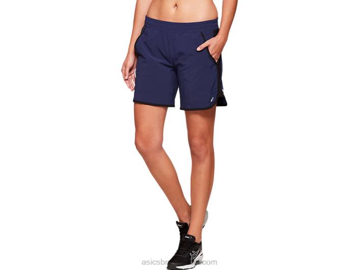 short feminino fietro 7in 462T2755 casaco de pavão Asics
