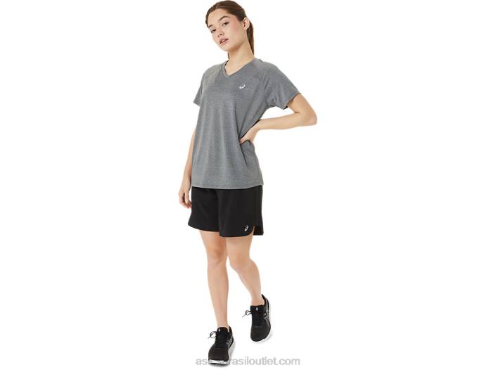 short feminino fietro 7in 462T4037 desempenho preto Asics