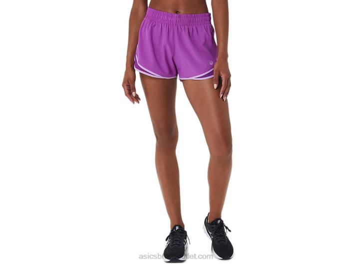 short feminino pr lyte 2,5 polegadas 462T3037 orquídea Asics