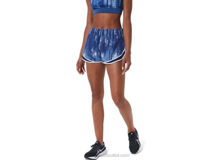 short feminino pr lyte 2,5 polegadas 462T3053 tintura de gravata grande tubarão Asics