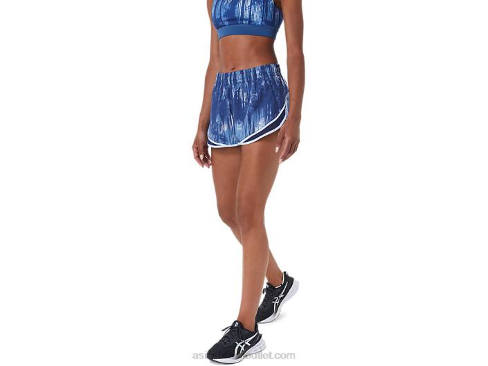 short feminino pr lyte 2,5 polegadas 462T3053 tintura de gravata grande tubarão Asics