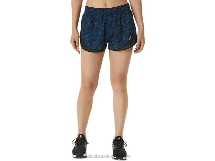 short feminino pr lyte 2,5 polegadas 462T3303 estampa noturna/lake drive Asics