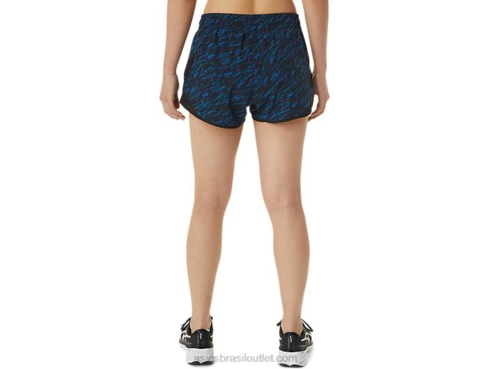 short feminino pr lyte 2,5 polegadas 462T3303 estampa noturna/lake drive Asics