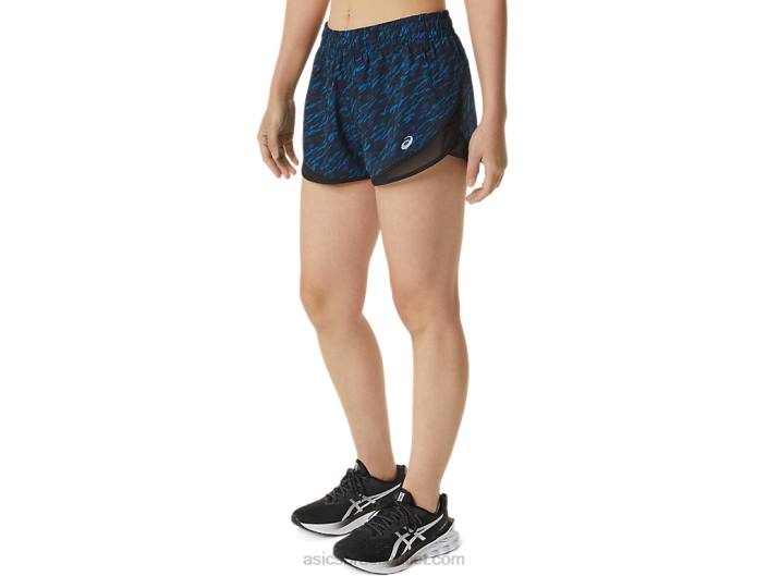 short feminino pr lyte 2,5 polegadas 462T3303 estampa noturna/lake drive Asics