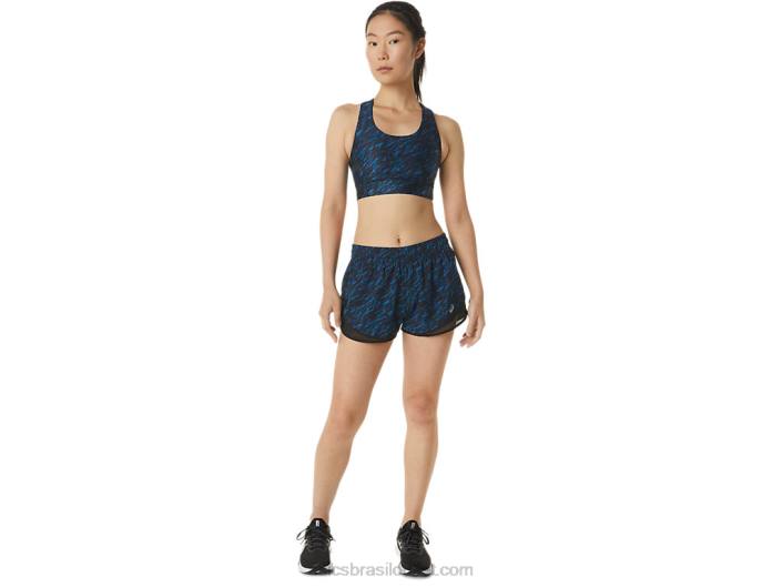 short feminino pr lyte 2,5 polegadas 462T3303 estampa noturna/lake drive Asics