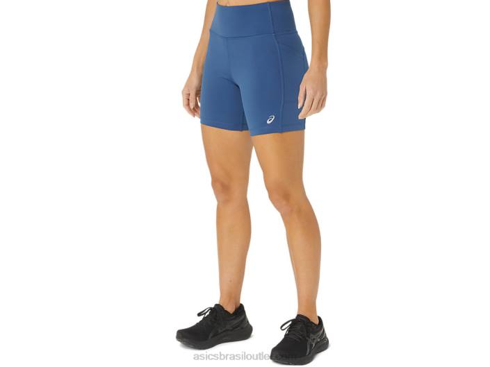 short feminino pr lyte 5in com bolsos 462T2301 grande tubarão Asics