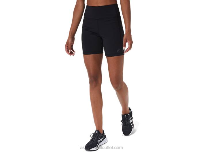 short feminino pr lyte 5in com bolsos 462T2717 desempenho preto Asics