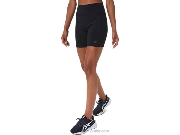 short feminino pr lyte 5in com bolsos 462T2717 desempenho preto Asics