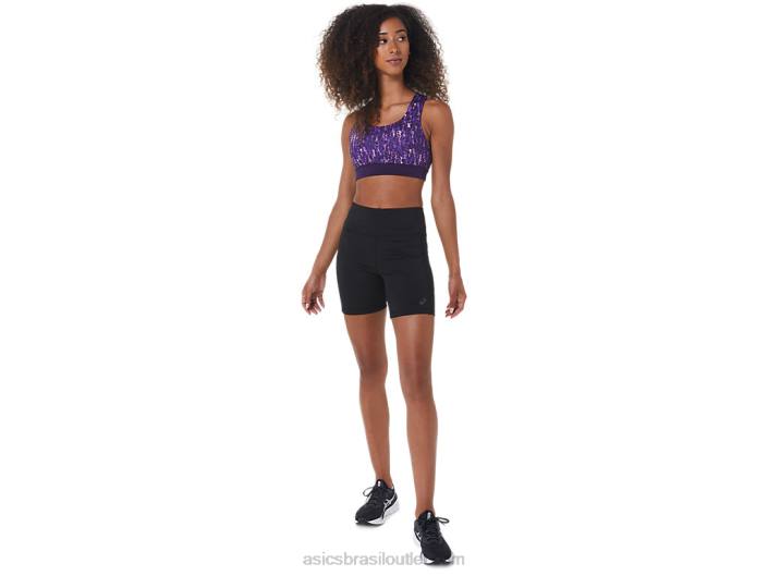 short feminino pr lyte 5in com bolsos 462T2717 desempenho preto Asics