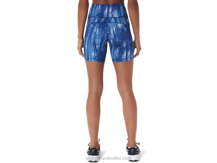 short feminino pr lyte 5in com bolsos 462T3115 tintura de gravata grande tubarão Asics
