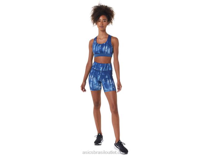 short feminino pr lyte 5in com bolsos 462T3115 tintura de gravata grande tubarão Asics
