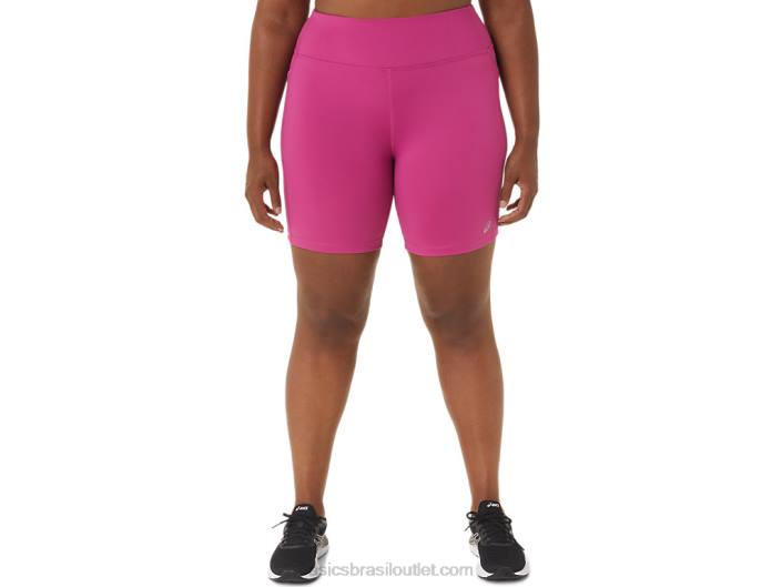 short feminino pr lyte 5in com bolsos 462T3291 vermelho fúcsia Asics
