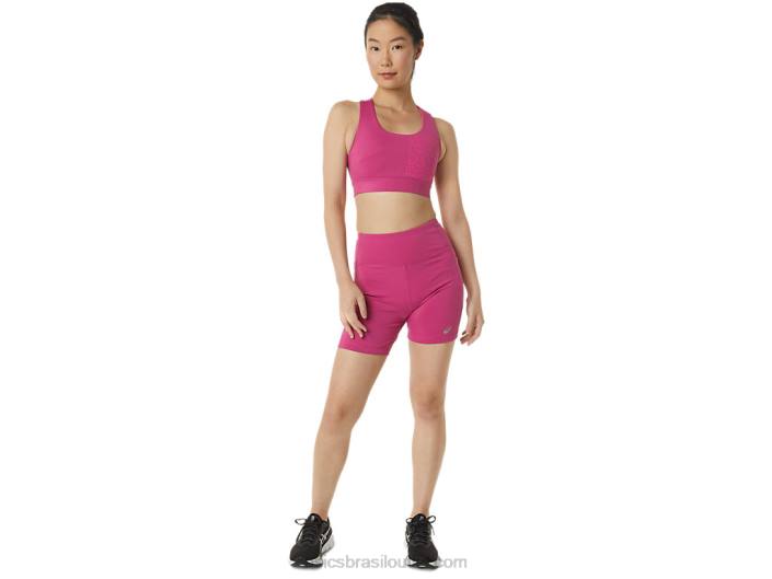 short feminino pr lyte 5in com bolsos 462T3291 vermelho fúcsia Asics