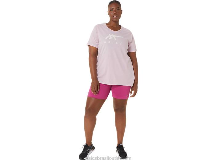 short feminino pr lyte 5in com bolsos 462T3291 vermelho fúcsia Asics
