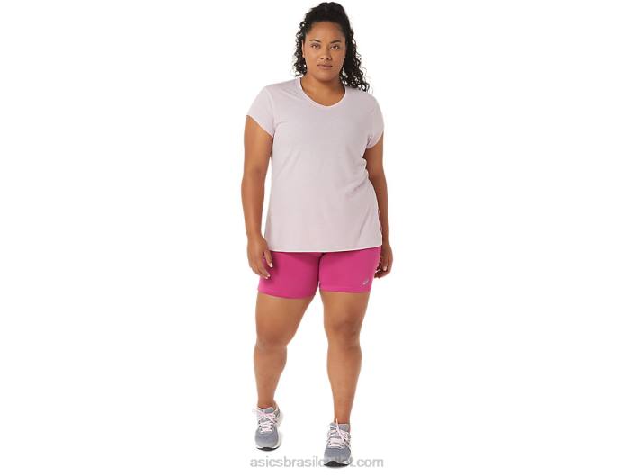 short feminino pr lyte 5in com bolsos 462T3291 vermelho fúcsia Asics