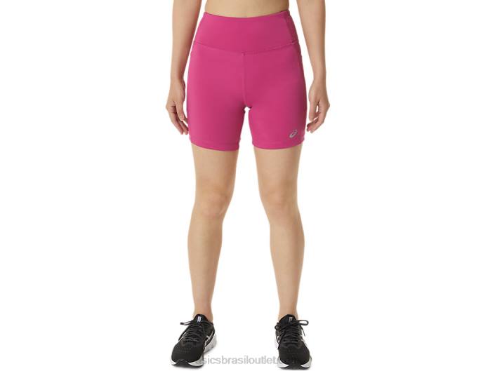 short feminino pr lyte 5in com bolsos 462T3291 vermelho fúcsia Asics