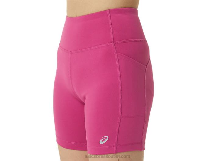 short feminino pr lyte 5in com bolsos 462T3291 vermelho fúcsia Asics