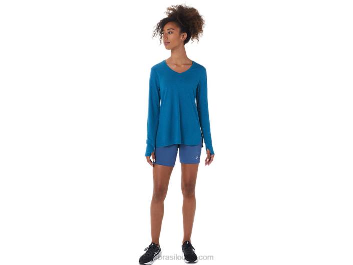 short feminino tricô 7 polegadas 462T2774 grande tubarão Asics