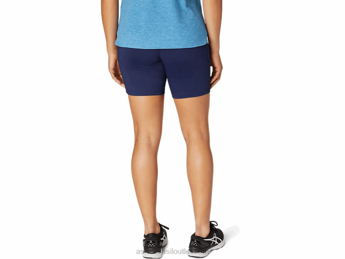 short feminino tricô 7 polegadas 462T4113 casaco de pavão Asics