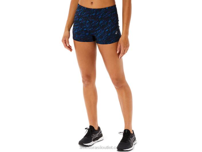 short trem 2 polegadas feminino 462T3519 estampa noturna/lake drive Asics