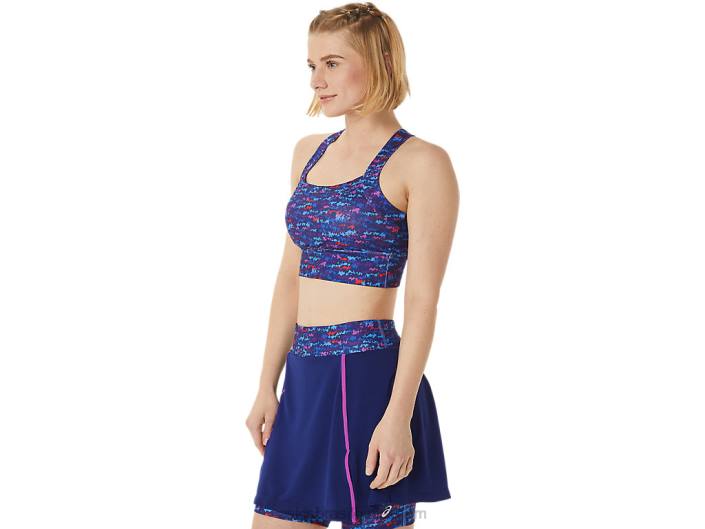 novo sutiã estampado forte 92 feminino 462T3007 tênis japão escovado aop orquídea Asics