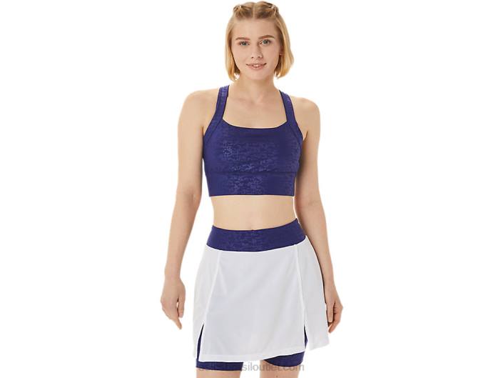 novo sutiã estampado forte 92 feminino 462T3011 japão relevo escovado mergulho azul Asics