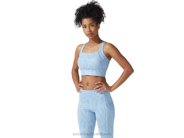 novo sutiã estampado forte 92 feminino 462T3779 impressão de névoa Asics