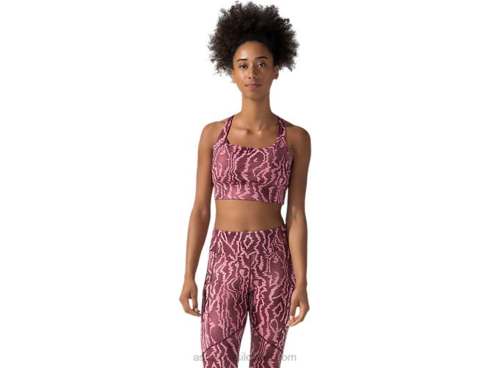 novo sutiã estampado forte 92 feminino 462T3803 impressão marte profundo Asics