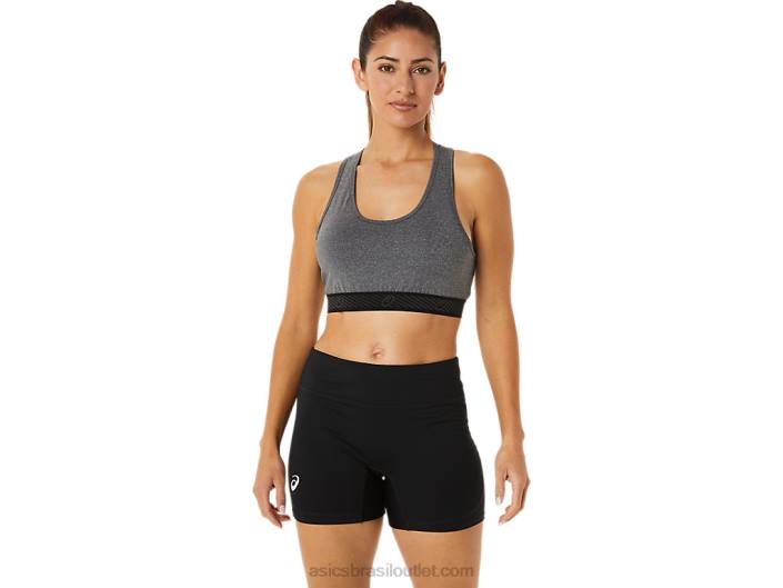 sutiã acolchoado circuito ii feminino 462T2885 urze cinza escuro/preto Asics