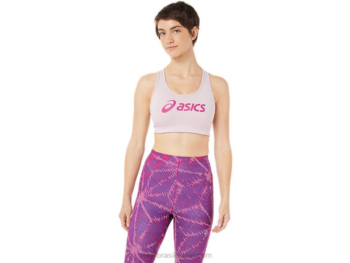 sutiã acolchoado feminino 462T3315 mal rosa/vermelho fúcsia Asics