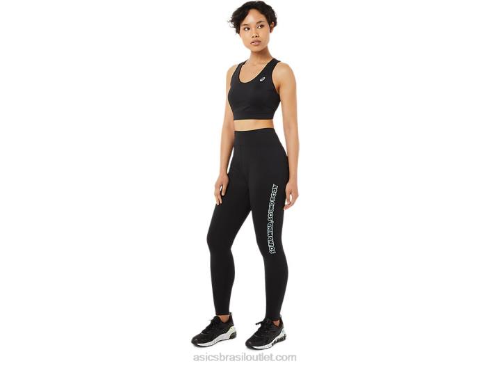 sutiã feminino amarrado nas costas 462T3371 desempenho preto Asics