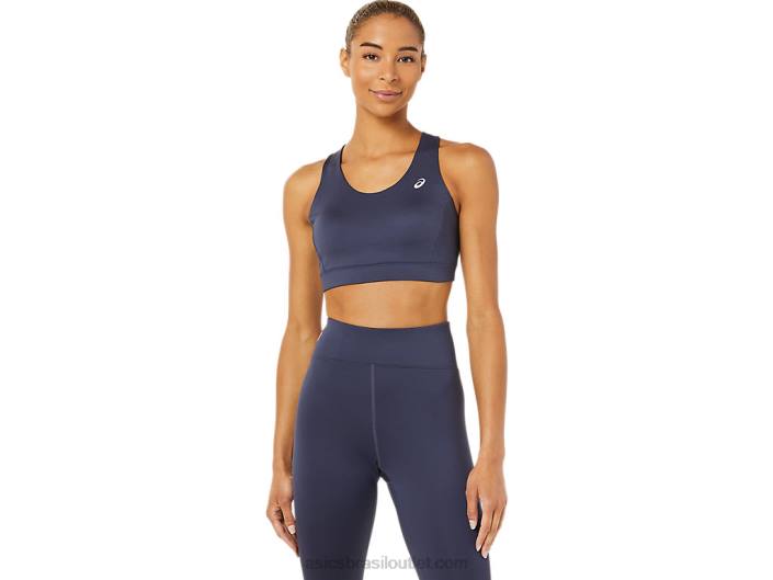 sutiã feminino amarrado nas costas 462T3379 névoa índigo Asics