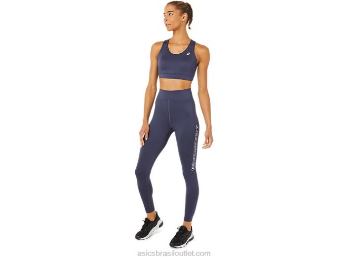 sutiã feminino amarrado nas costas 462T3379 névoa índigo Asics