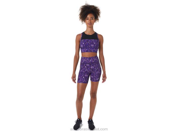 sutiã feminino kate strappy 462T2803 orquídea japonesa escovada/preta Asics