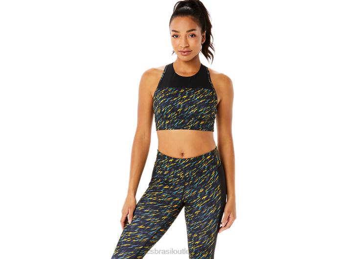 sutiã feminino kate strappy 462T3393 sombra noturna/sage print Asics