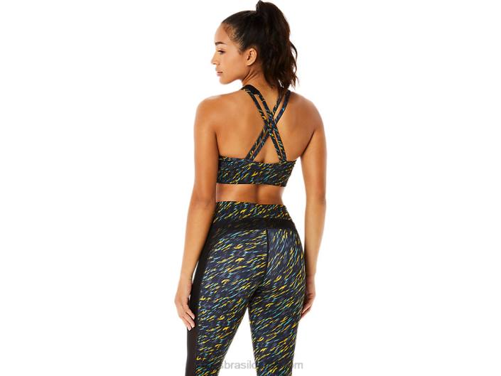 sutiã feminino kate strappy 462T3393 sombra noturna/sage print Asics