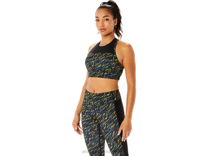 sutiã feminino kate strappy 462T3393 sombra noturna/sage print Asics