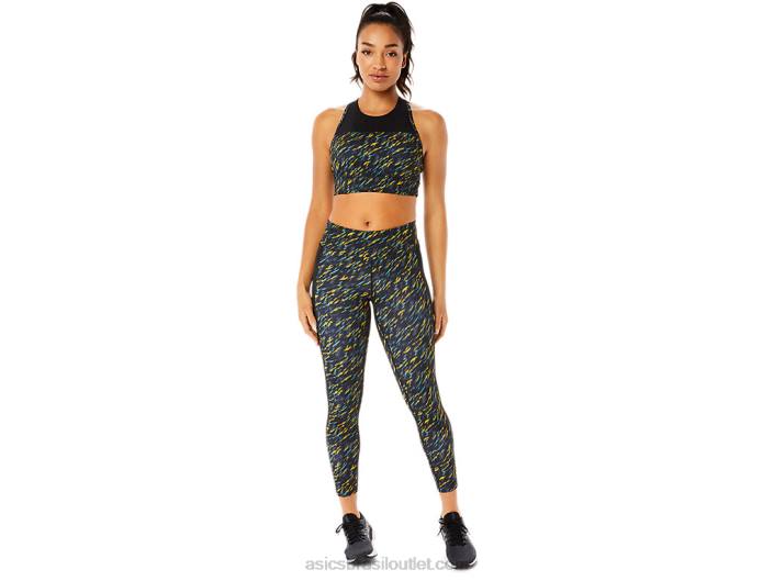 sutiã feminino kate strappy 462T3393 sombra noturna/sage print Asics