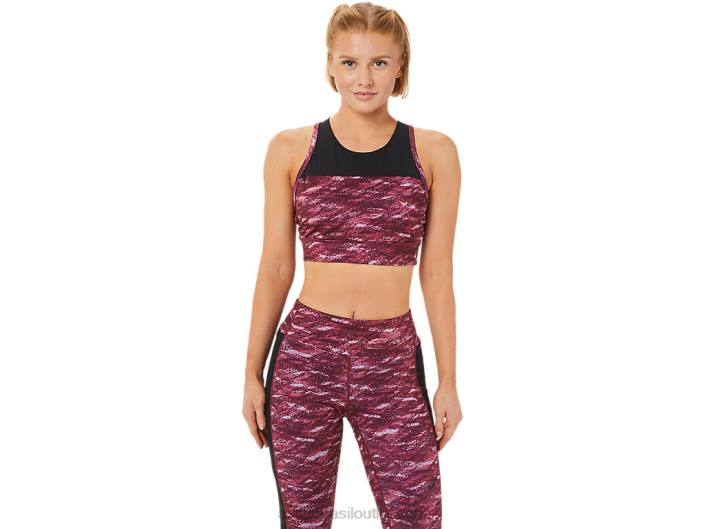 sutiã feminino kate strappy 462T3719 marte profundo/névoa multi Asics