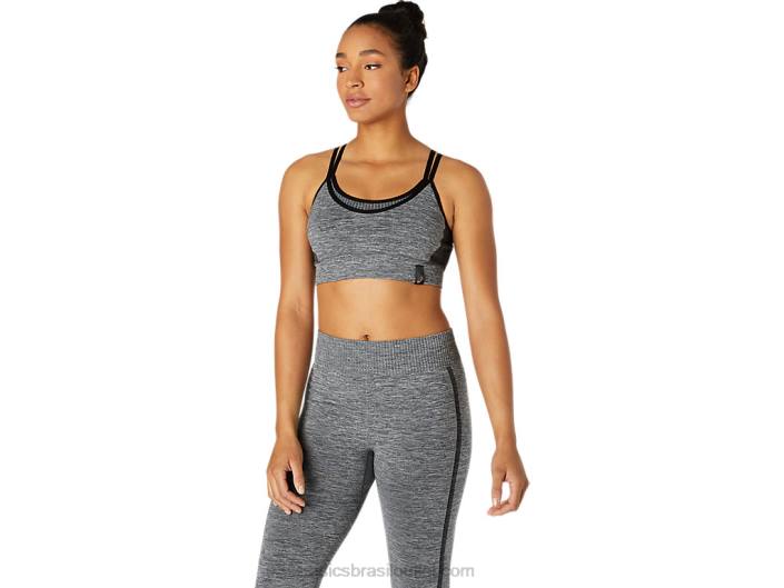 sutiã feminino reversível sem costura 462T3659 desempenho preto Asics