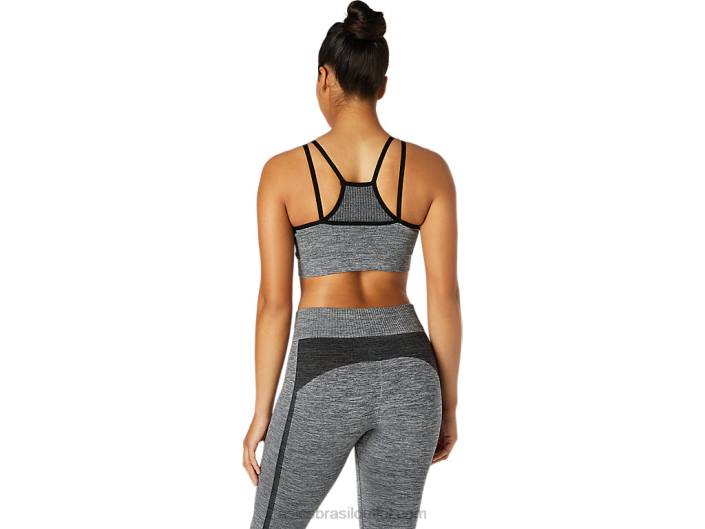 sutiã feminino reversível sem costura 462T3659 desempenho preto Asics