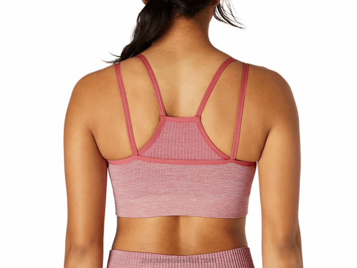 sutiã feminino reversível sem costura 462T3664 rosa esfumada Asics