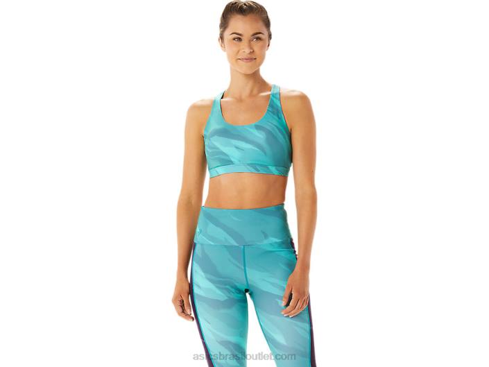 sutiã gráfico de treino feminino 462T2926 pinheiro enevoado Asics