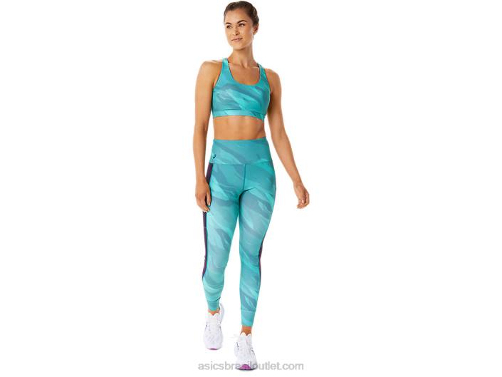 sutiã gráfico de treino feminino 462T2926 pinheiro enevoado Asics