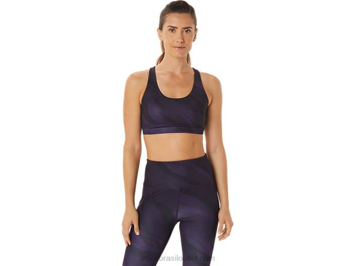 sutiã gráfico de treino feminino 462T2927 sombra da noite Asics