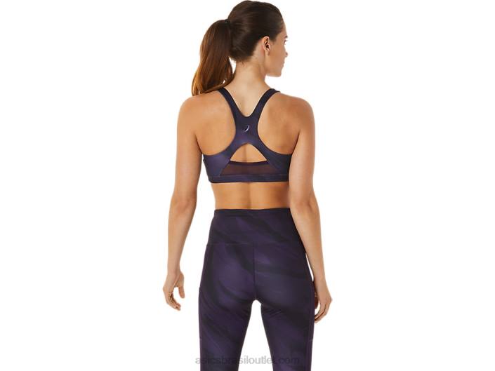 sutiã gráfico de treino feminino 462T2927 sombra da noite Asics