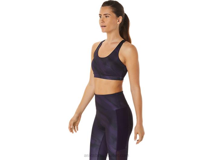 sutiã gráfico de treino feminino 462T2927 sombra da noite Asics